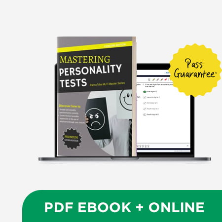Personality Tests Reasoning Prep Guide Personality Tests assessment preparation cover - Aptitude Test