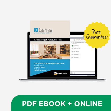 Genea Graduate Aptitude Test Prep Pack Genea Energy assessment preparation cover