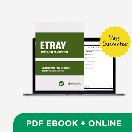 ETRAY Assessment Practice Prep Pack SHL assessment preparation cover