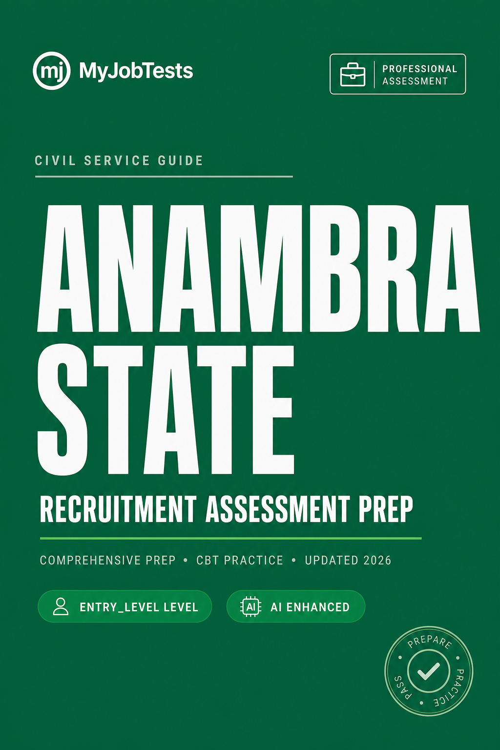 Anambra SUBEB Recruitment Exam Prep Pack Anambra State assessment preparation cover