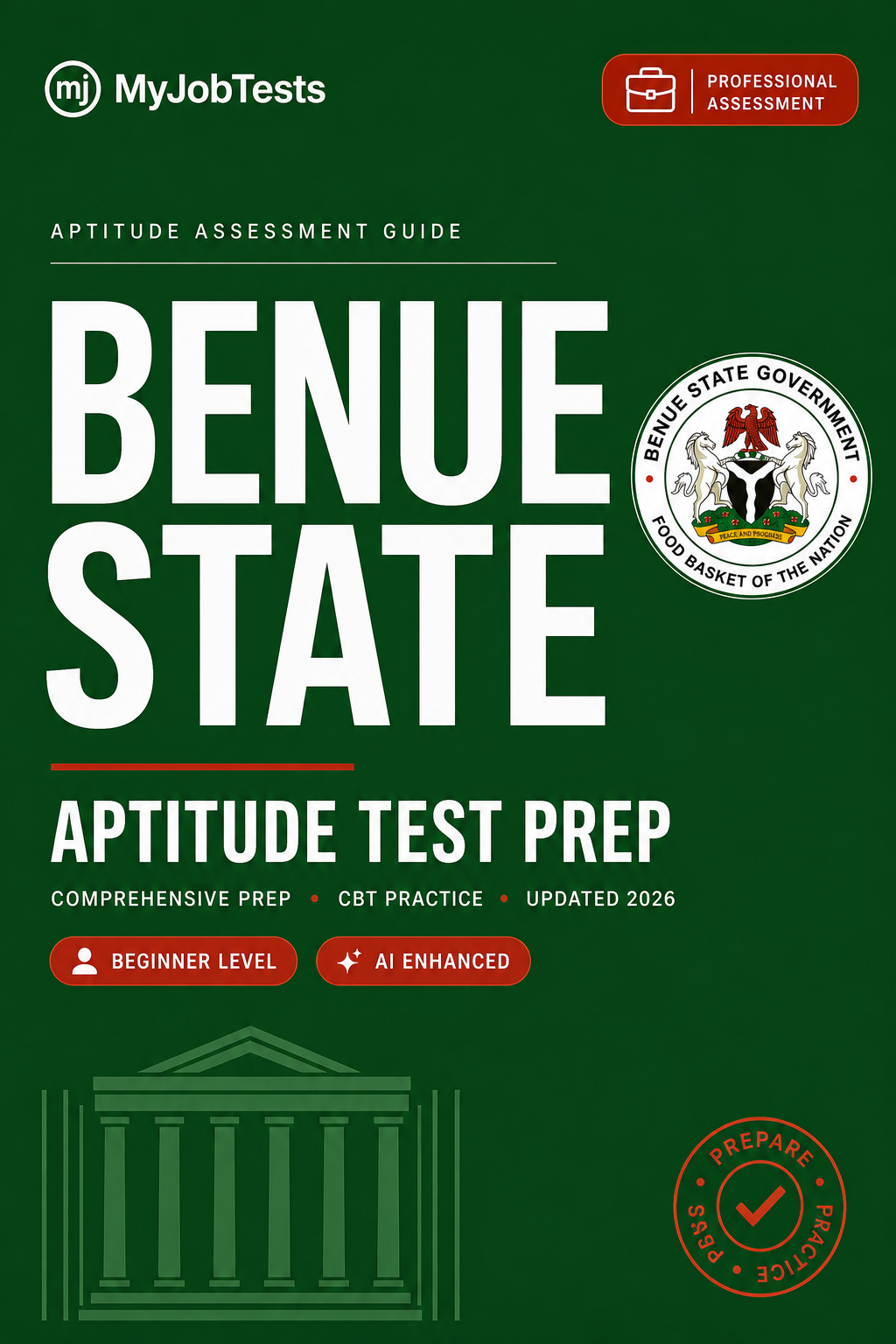 Benue SUBEB Exams Aptitude Test Prep Questions & Answers Benue State assessment preparation cover