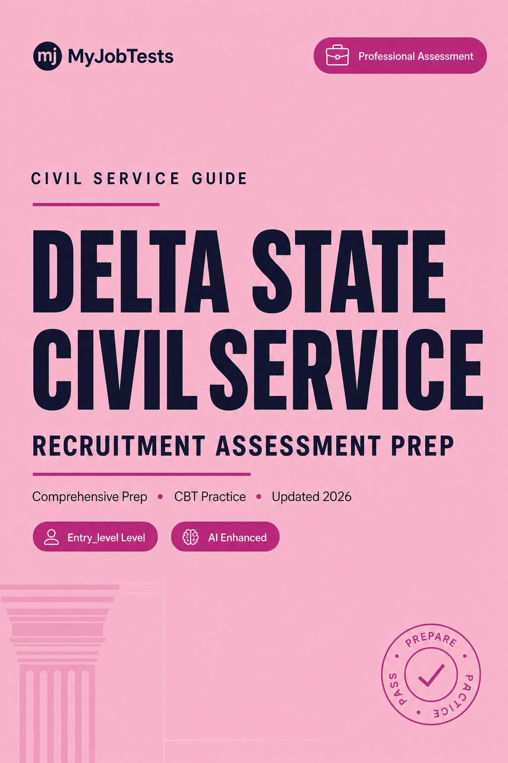 Delta State Civil Service Recruitment Exam Prep Pack Delta State Civil Service assessment preparation cover