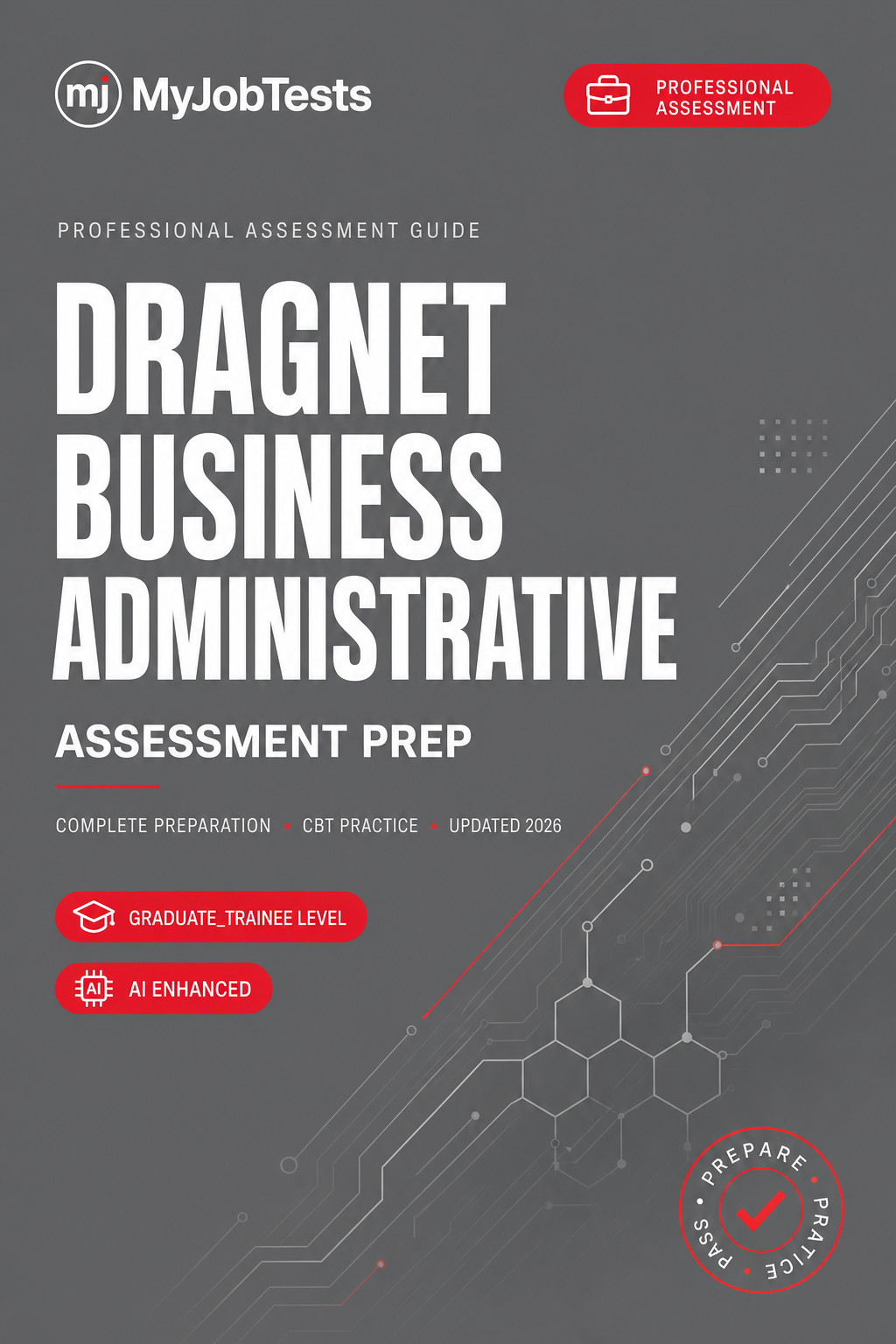 Dragnet Business Administrative Skill Assessment Practice Pack Dragnet Business Administrative assessment preparation cover