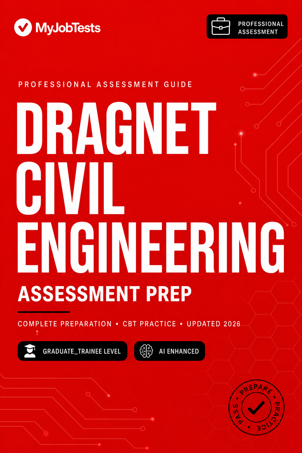 Dragnet Civil Engineering Skill Assessment Practice Pack Dragnet Civil Engineering assessment preparation cover