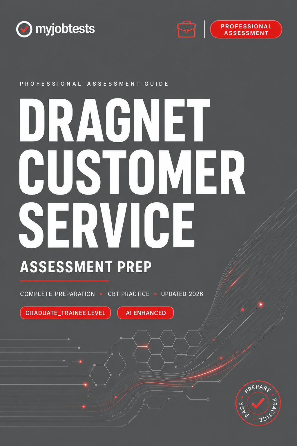 Dragnet Customer Service Skill Assessment Practice Pack Dragnet Customer Service assessment preparation cover