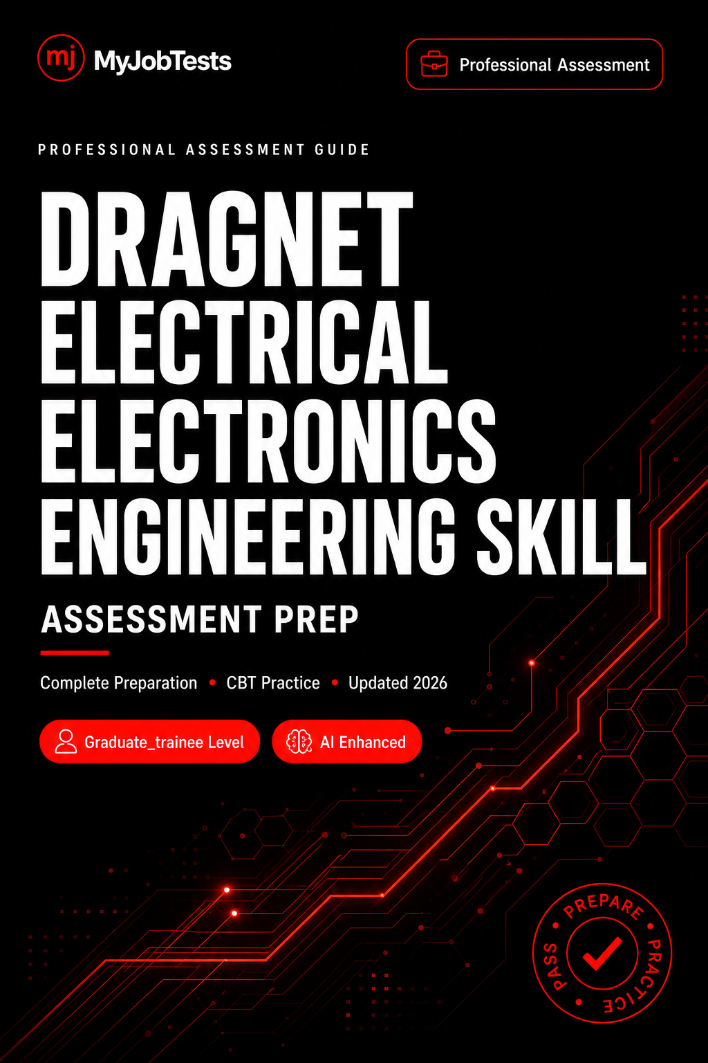 Dragnet Electrical/Electronics Engineering Skill Assessment Practice Pack Dragnet Electrical Electronics Engineering Skill  assessment preparation cover