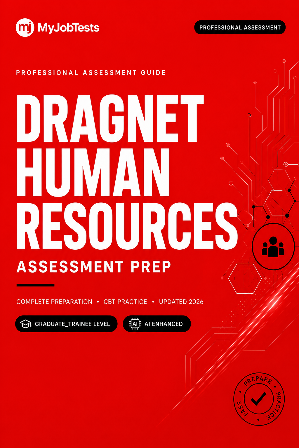 Dragnet Human Resources (HR) Skill Assessment Practice Pack Dragnet Human Resources assessment preparation cover
