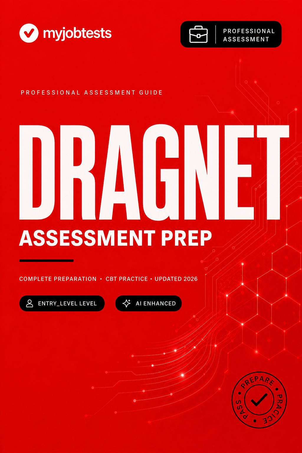 Dragnet Manufacturing/Production Skill Assessment Practice Pack Dragnet Manufacturing assessment preparation cover