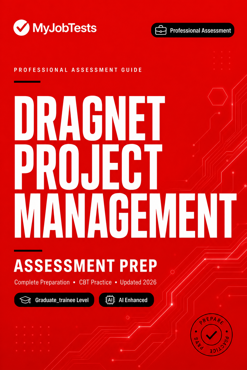 Dragnet Project Management Skill Assessment Practice Pack Dragnet Project Management assessment preparation cover