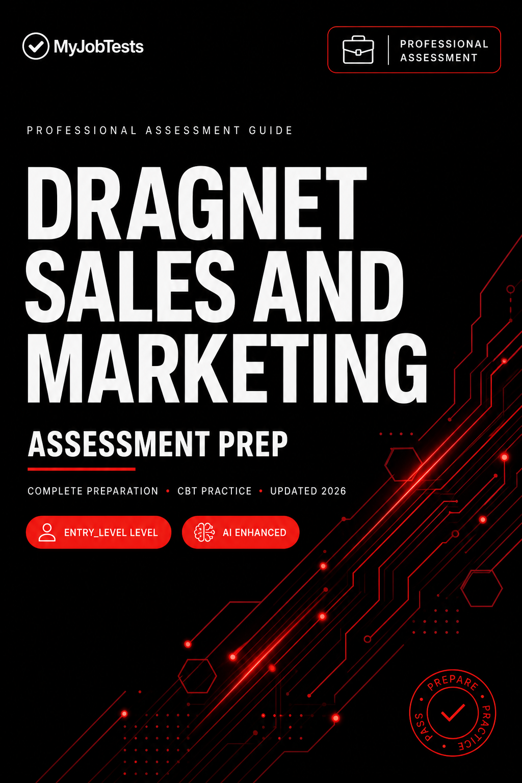 Dragnet Sales and Marketing Skill Assessment Practice Pack Dragnet Sales assessment preparation cover