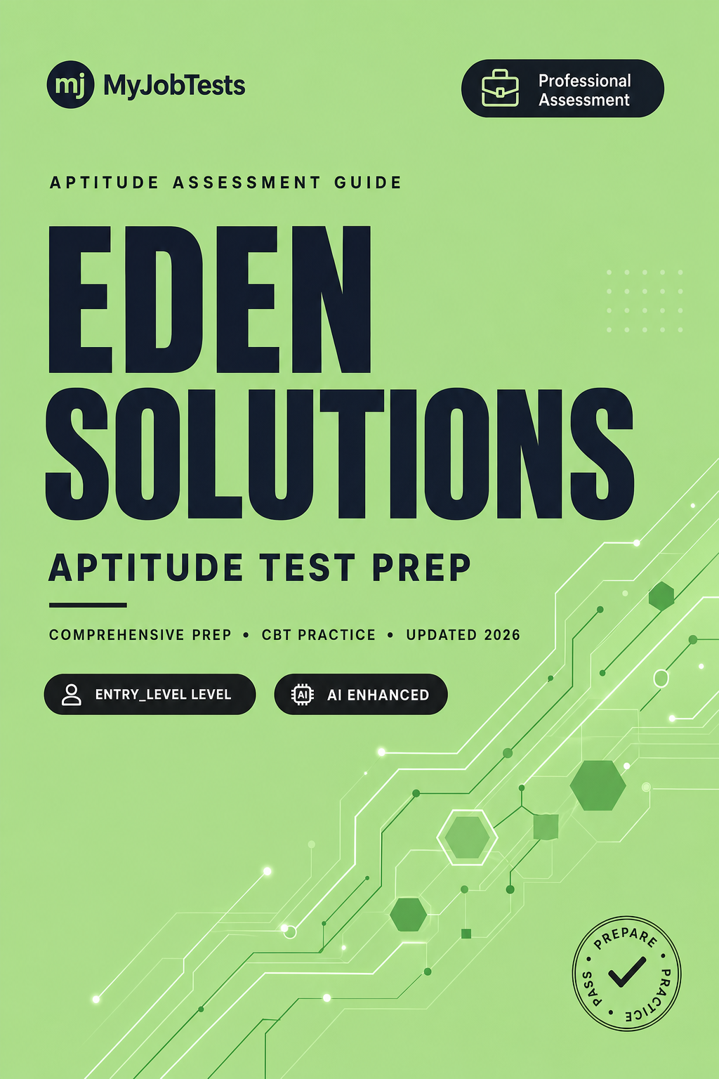 Eden Solutions Aptitude Test Prep Pack Eden Solutions assessment preparation cover - aptitude-test