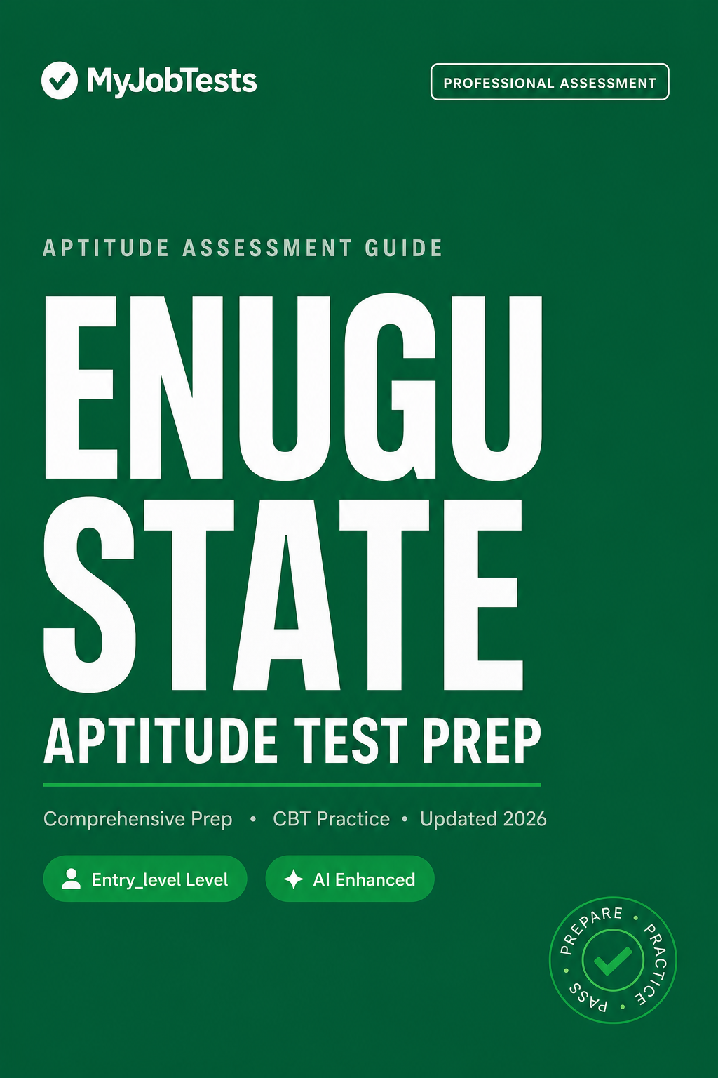 Enugu SUBEB (ENSUBEB) Aptitude Test Prep Questions & Answers Enugu State assessment preparation cover