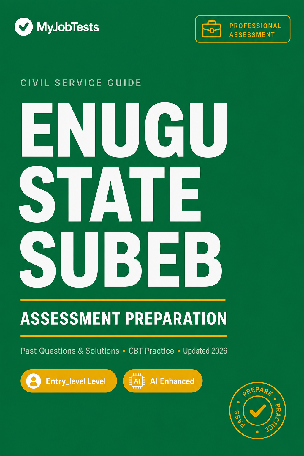 Enugu SUBEB Past Questions & Answers Enugu State SUBEB assessment preparation cover