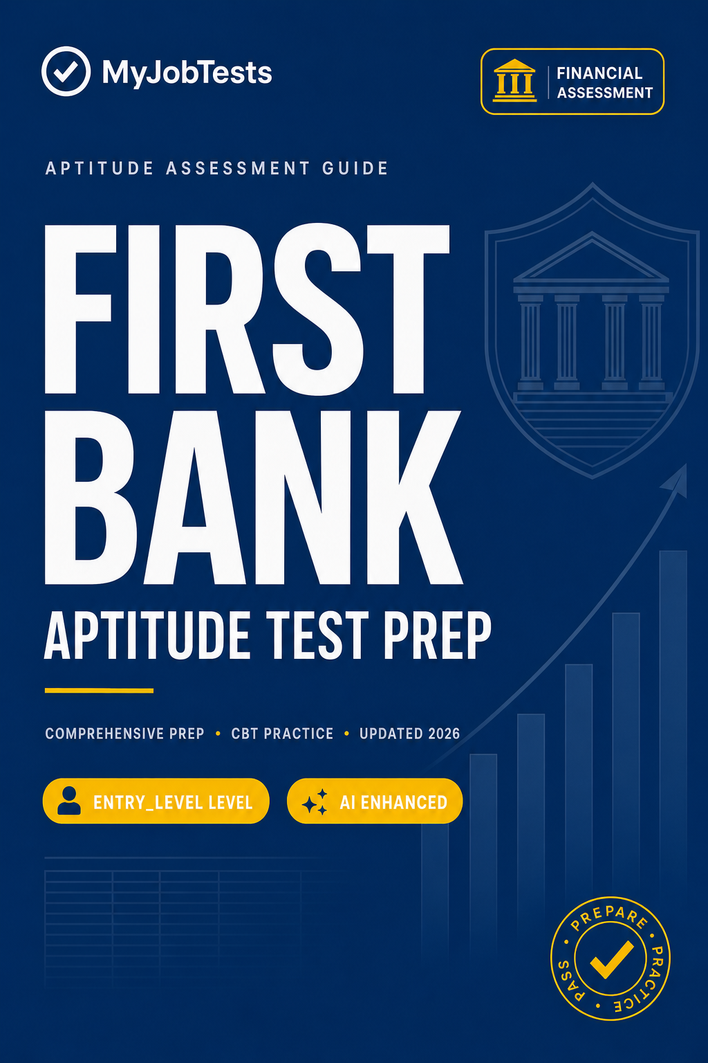 First Bank Aptitude Test Prep Pack First Bank assessment preparation cover