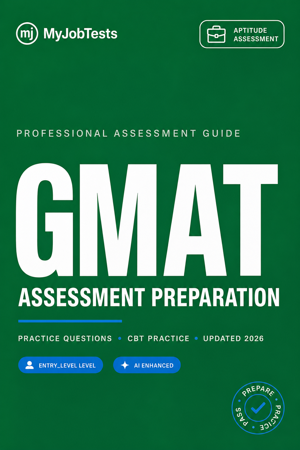 GMAT Practice Questions & Answers GMAT assessment preparation cover