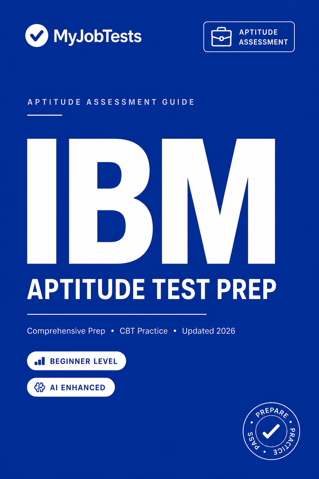 IBM Graduate Aptitude Test Prep Pack IBM assessment preparation cover
