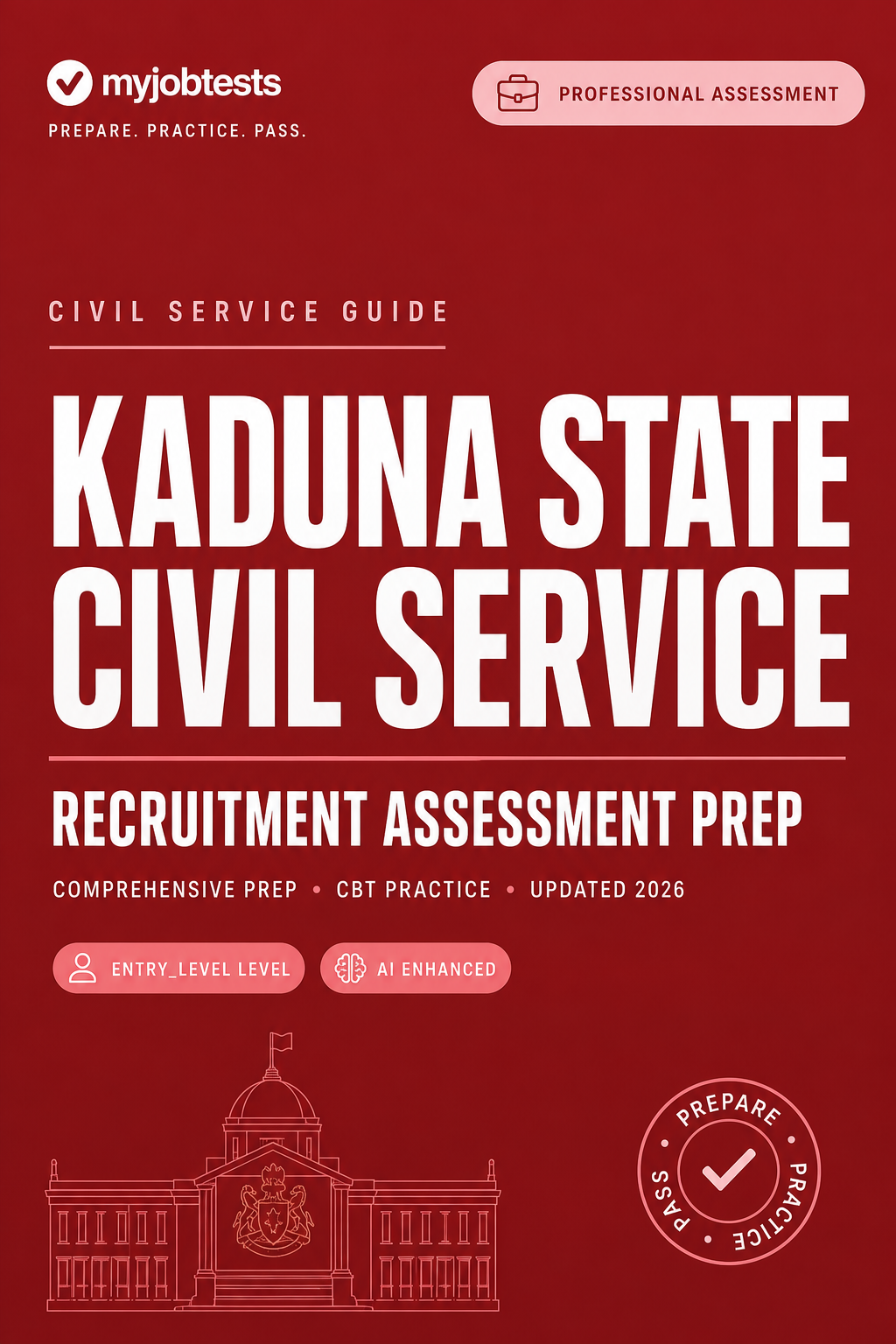 Kaduna State Civil Service Recruitment Exam Prep Pack Kaduna State Civil Service assessment preparation cover