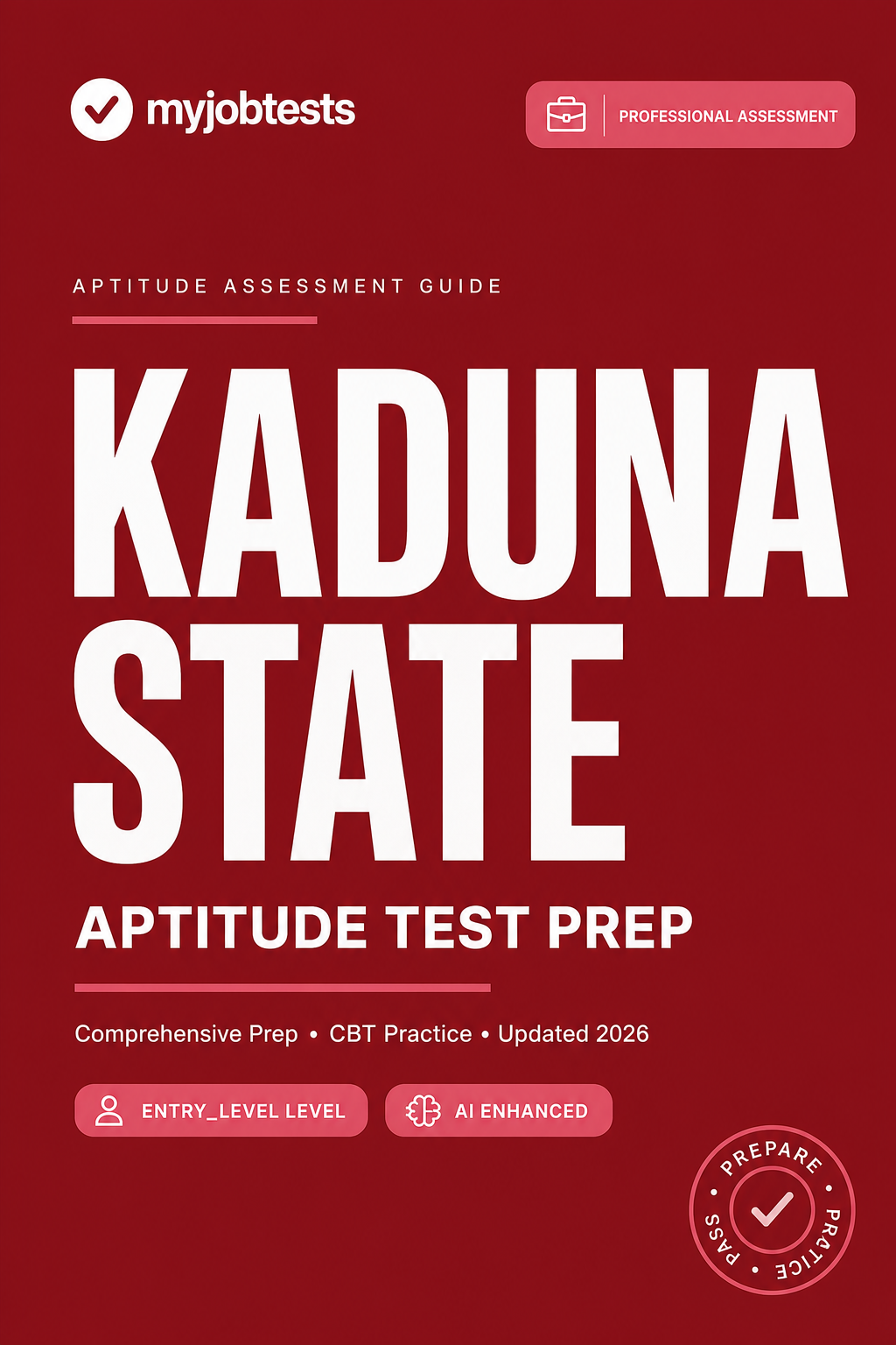 Kaduna SUBEB CBT Test Aptitude Test Prep Questions & Answers Kaduna State assessment preparation cover