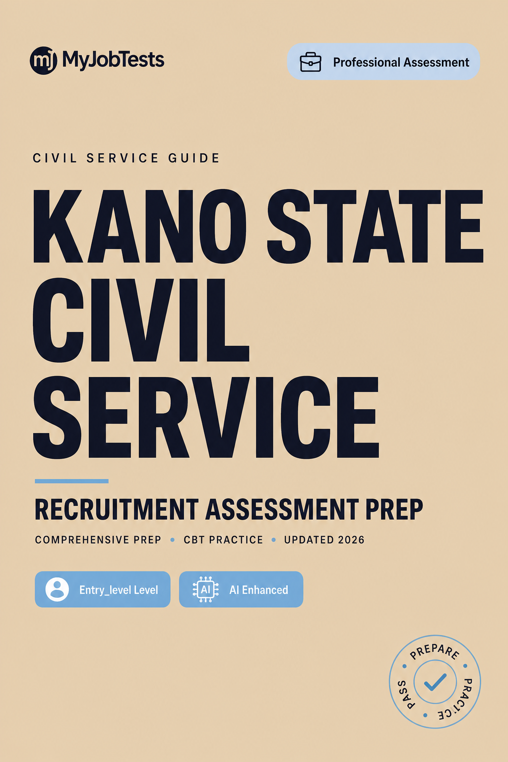 Kano State Civil Service Recruitment Exam Prep Pack assessment preparation