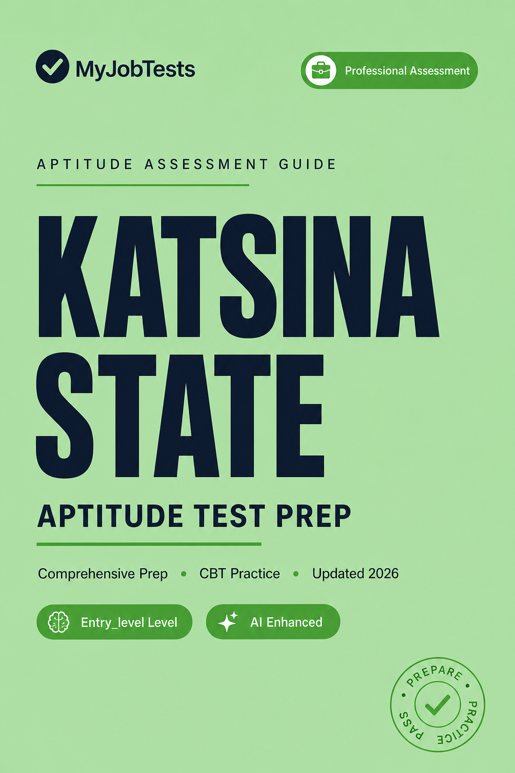 Katsina SUBEB Exams Aptitude Test Prep Questions & Answers / Answers Katsina State assessment preparation cover