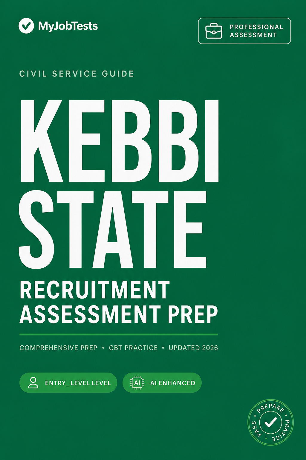Kebbi SUBEB Recruitment Exam Prep Pack Kebbi State assessment preparation cover