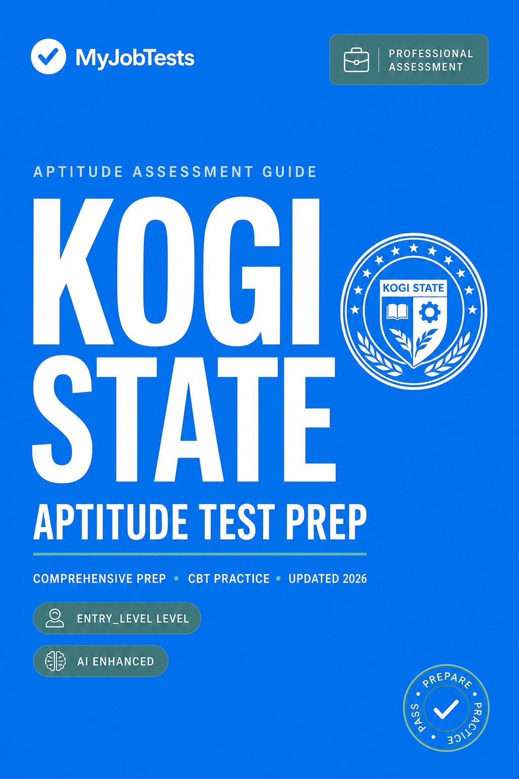Kogi State Civil Service Aptitude Test Prep Questions & Answers Kogi State Civil Service assessment preparation cover