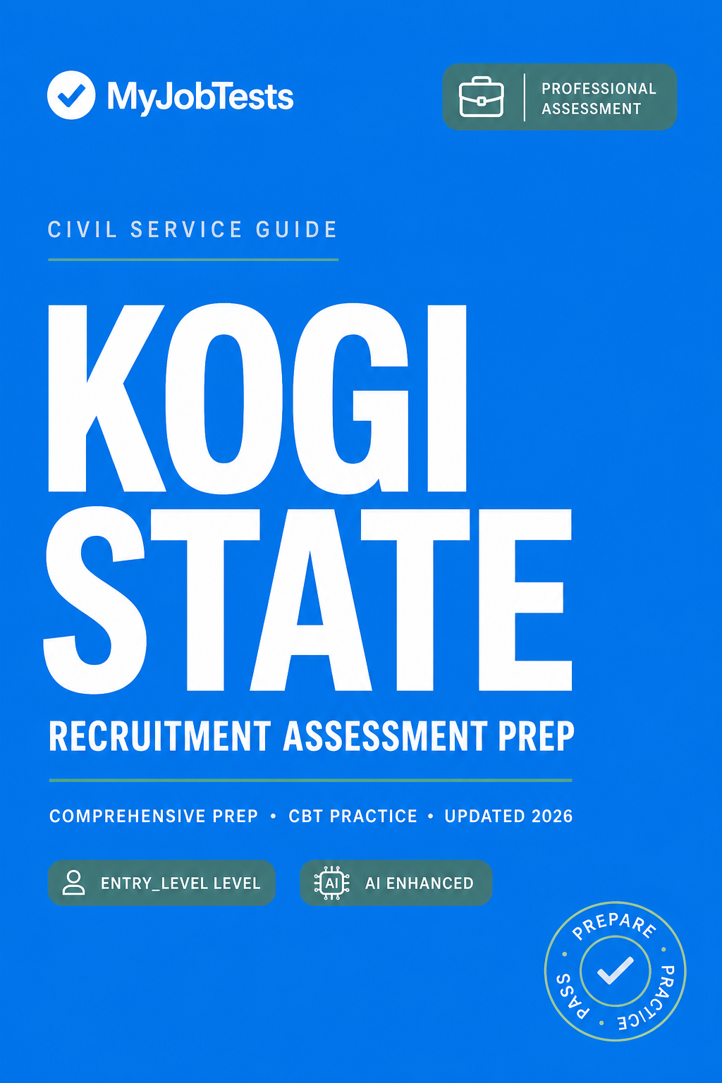 Kogi SUBEB Recruitment Exam Prep Pack Kogi State assessment preparation cover