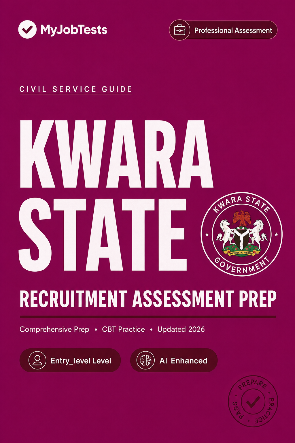 Kwara State TESCOM Recruitment Exam Prep Pack Kwara State assessment preparation cover