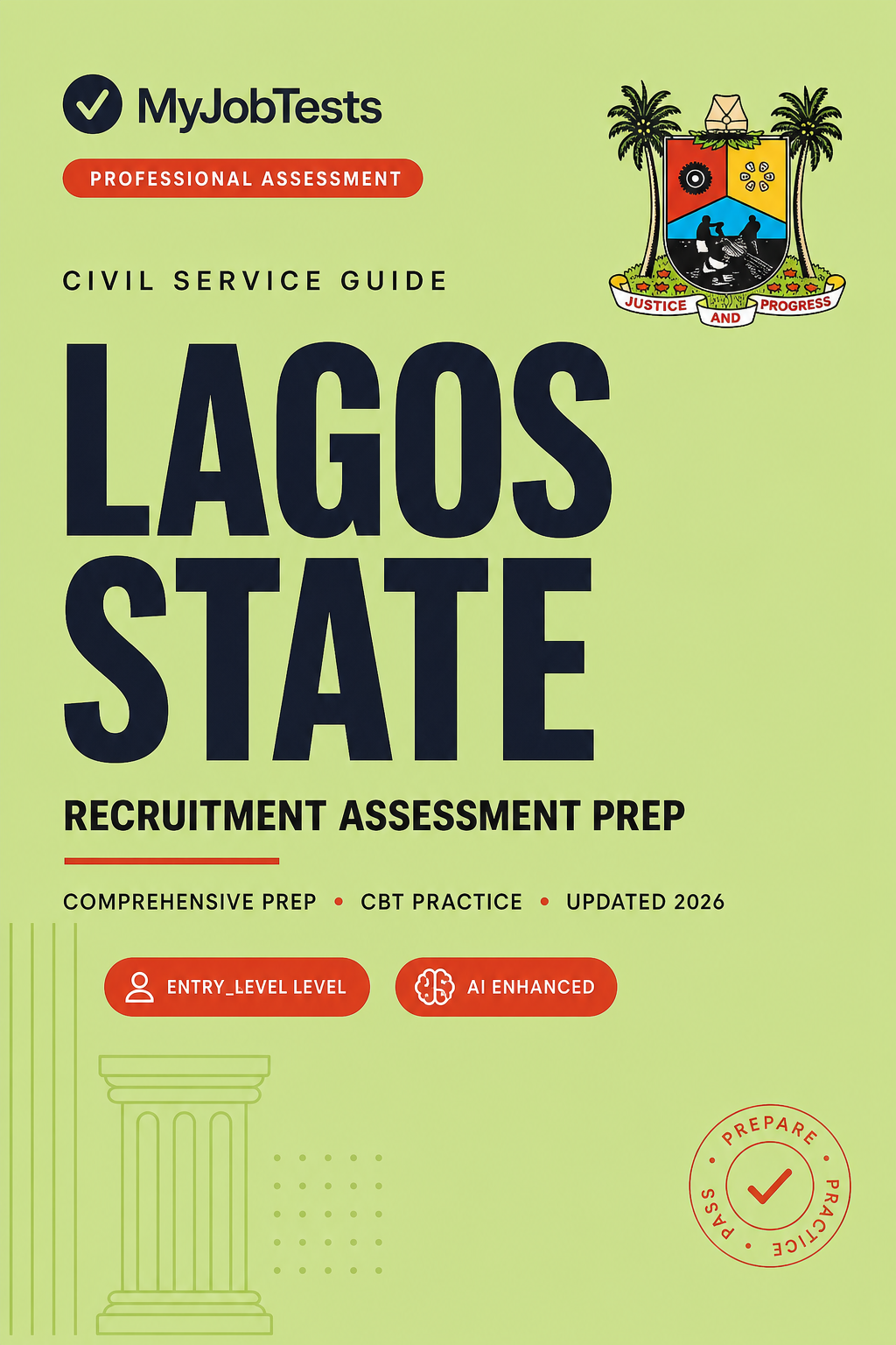 Lagos State Civil Service Recruitment Exam Prep Pack Lagos State assessment preparation cover