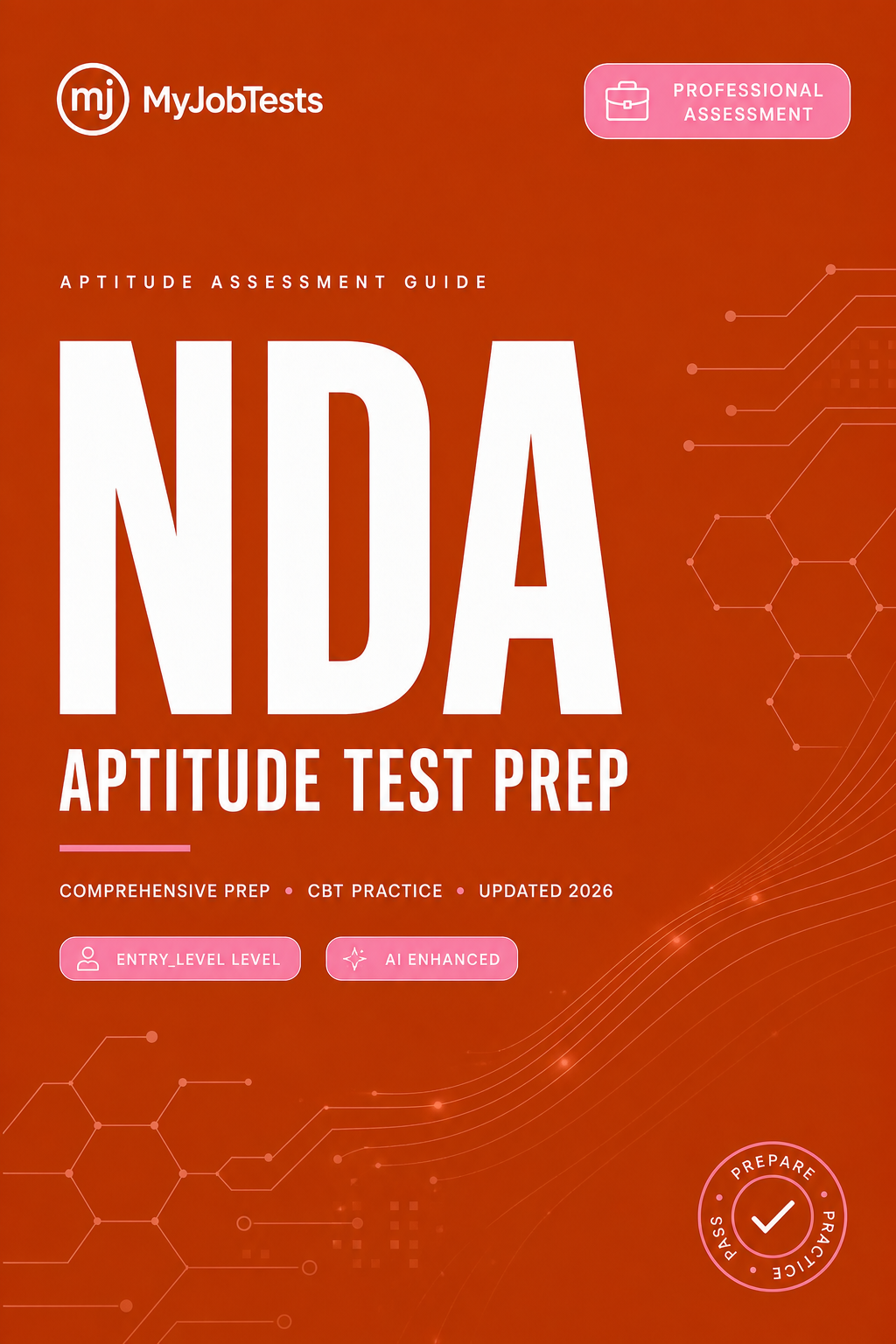 NDA Aptitude Test Prep Pack NDA assessment preparation cover