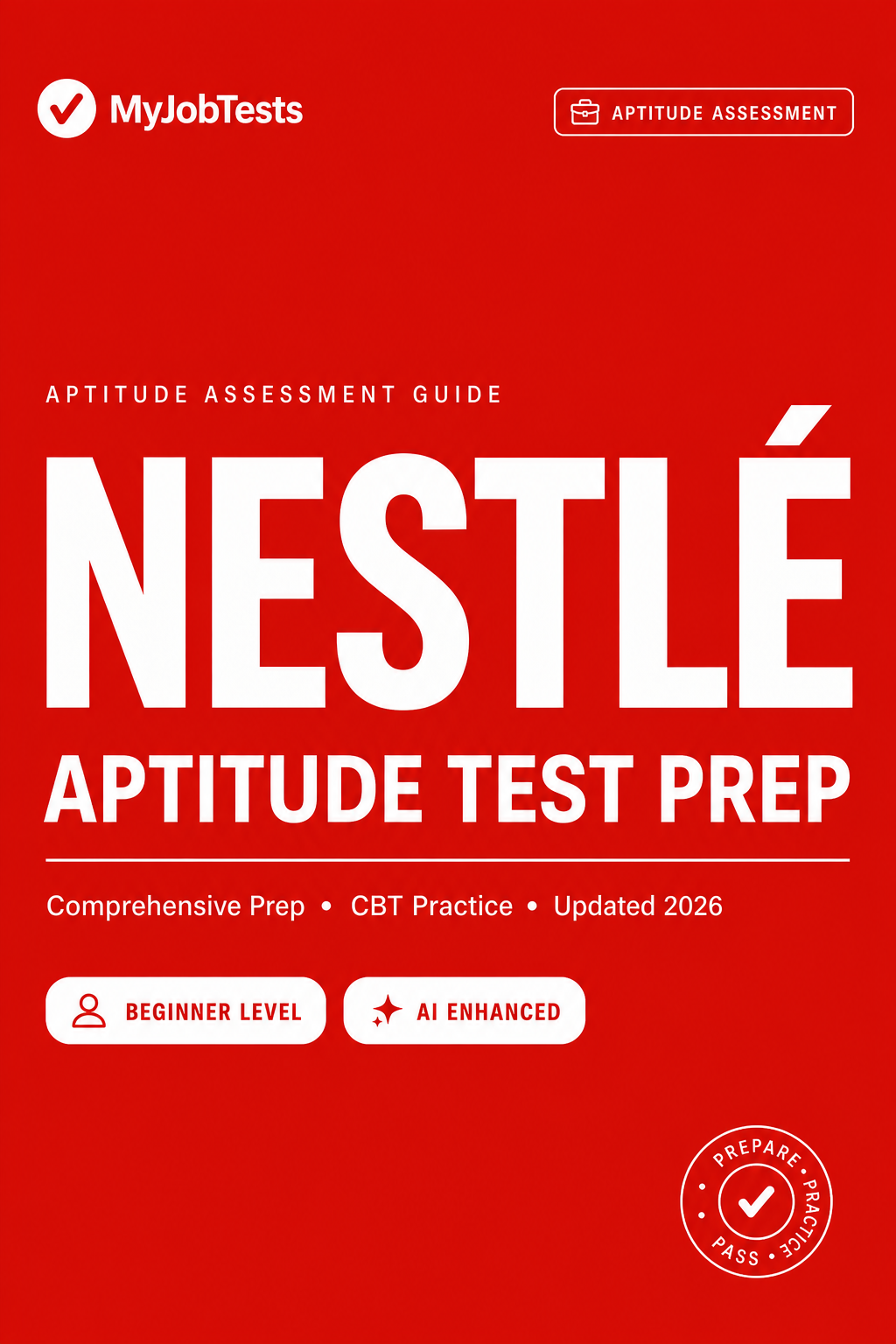 Nestle Nigeria Internship Aptitude Test Prep Pack Nestlé assessment preparation cover