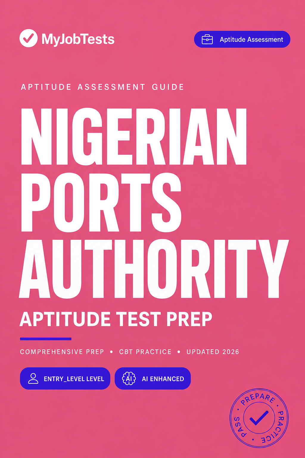 Nigerian Ports Authority Aptitude Test Prep Questions & Answers Nigerian Ports Authority assessment preparation cover