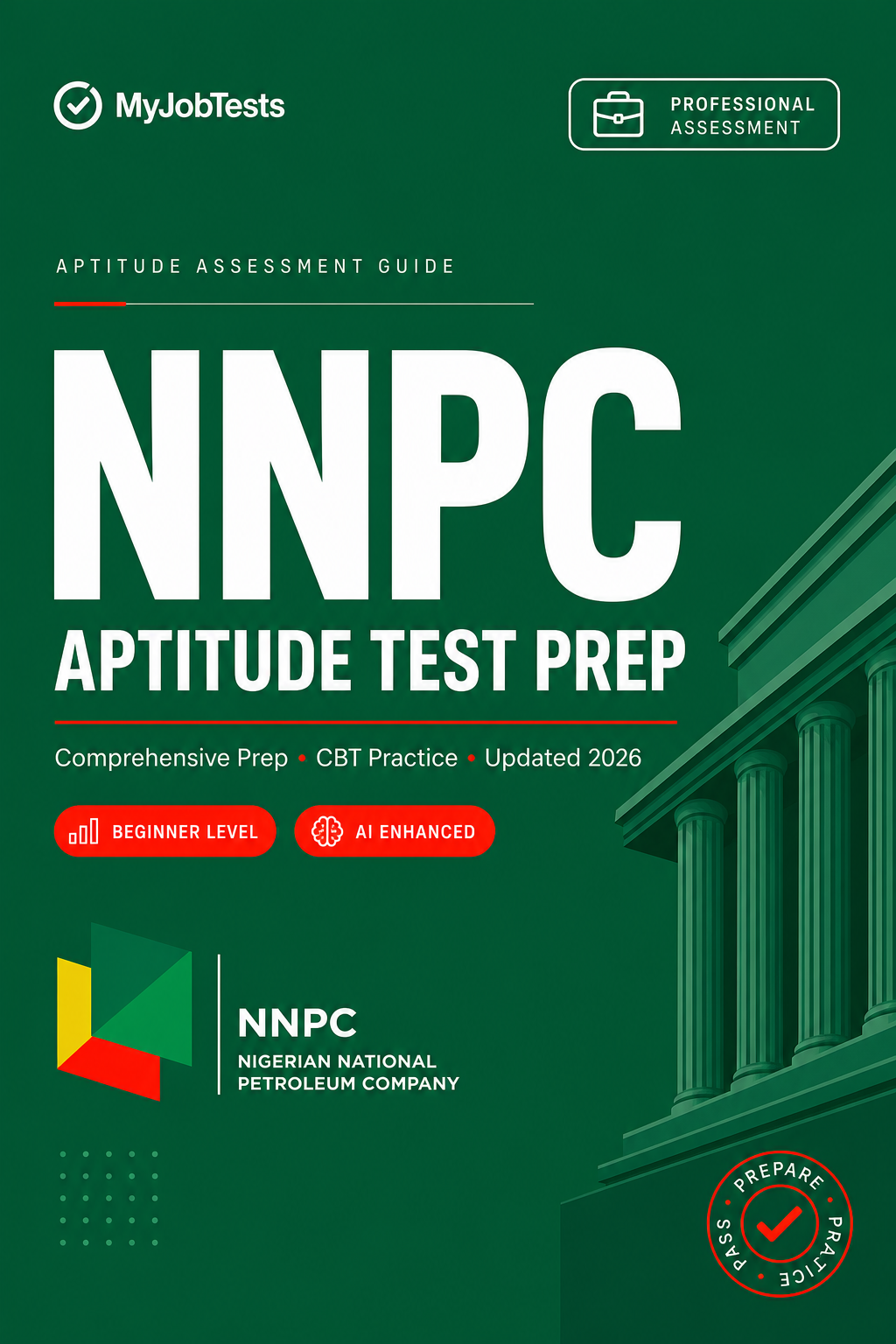 NNPC Aptitude Test Prep Pack NNPC assessment preparation cover
