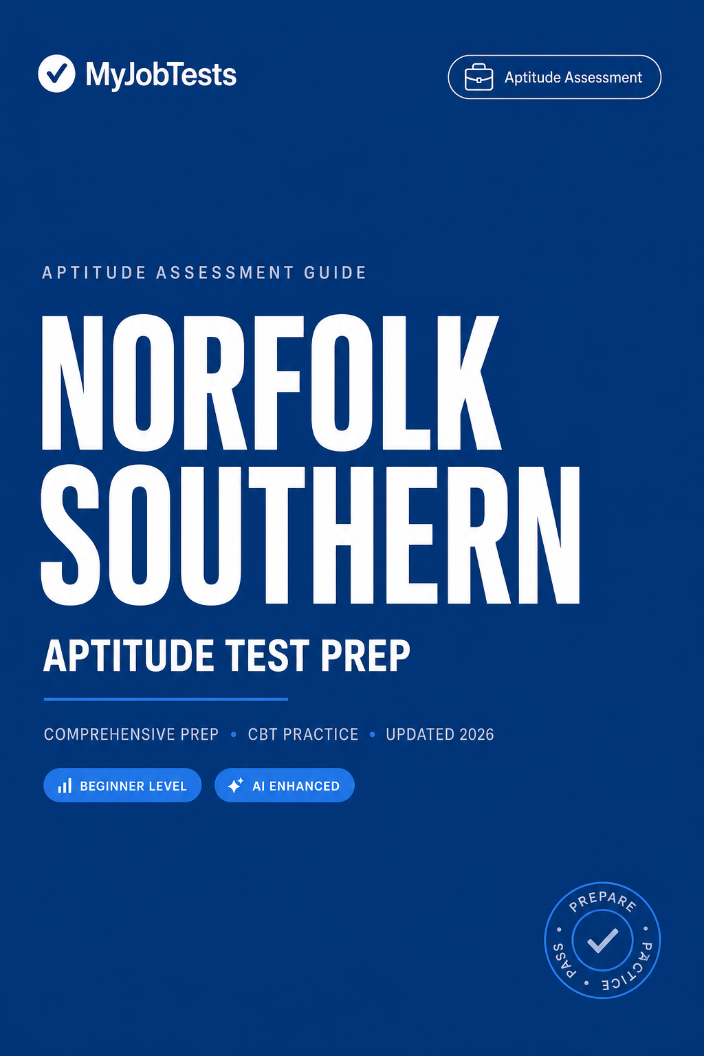 Norfolk Southern Graduate Aptitude Test Prep Pack Norfolk Southern assessment preparation cover