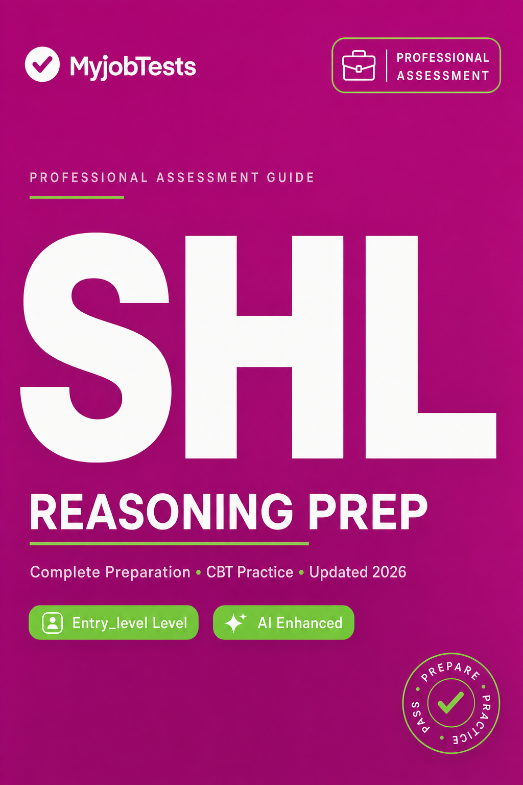 SHL Numerical Reasoning Prep Pack — Past Questions & Answers SHL assessment preparation cover