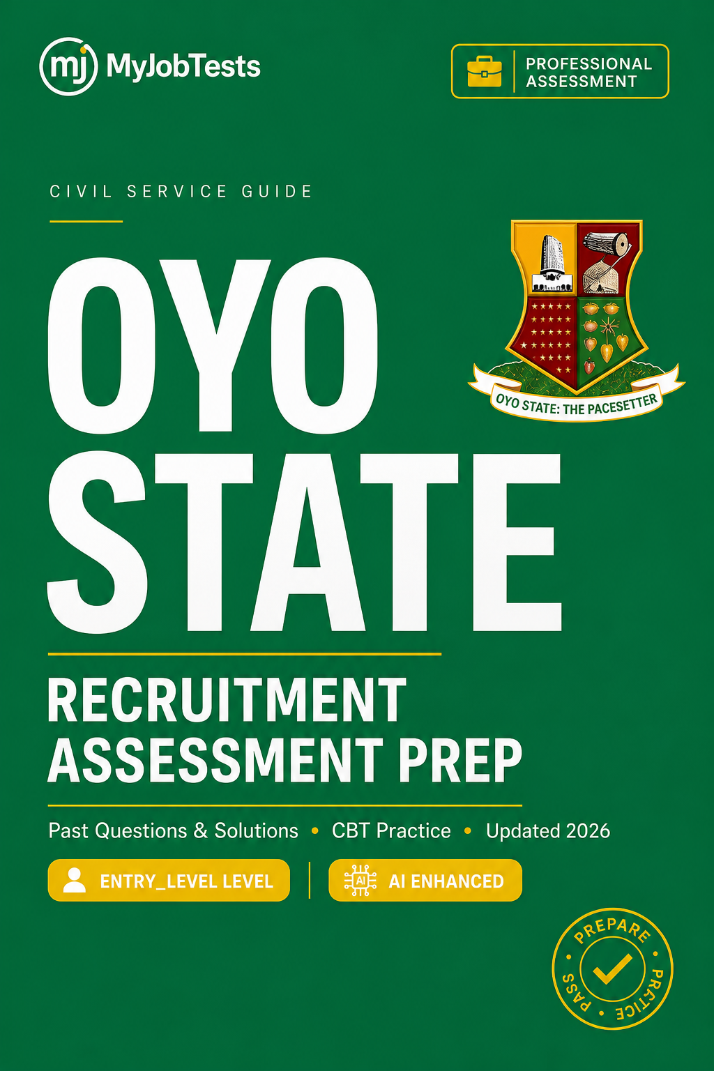 Oyo SUBEB Recruitment Past Questions and Answers Oyo State SUBEB assessment preparation cover - government-civil-service