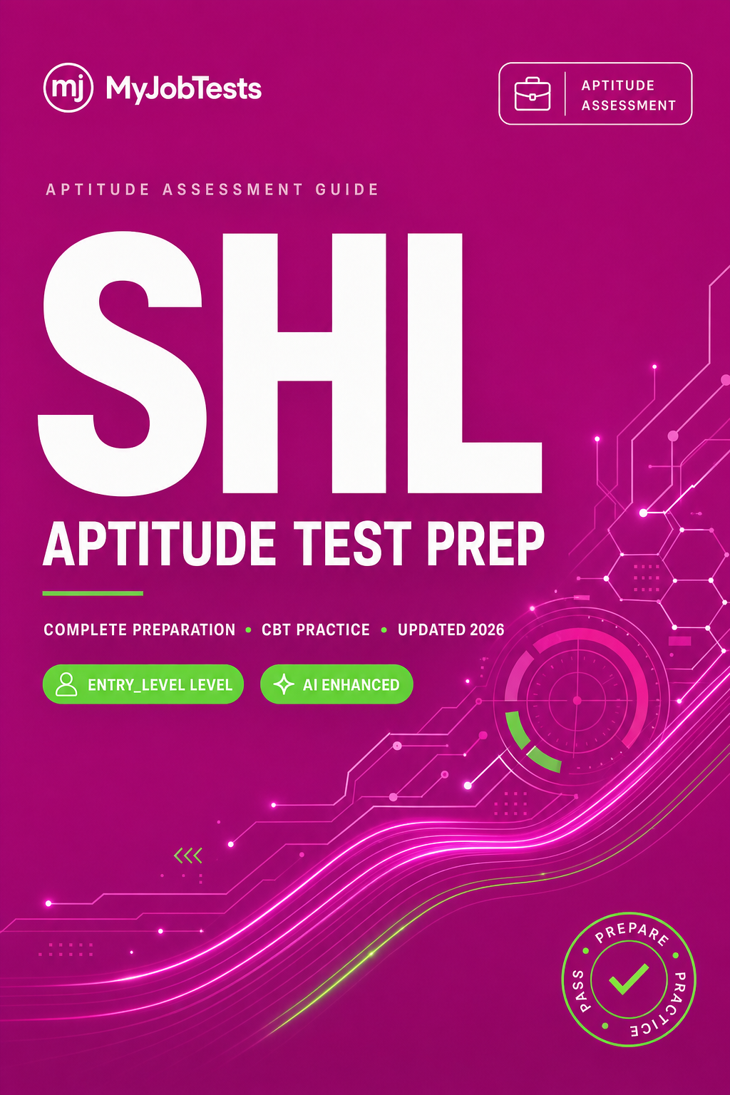 SHL Aptitude Test Complete Practice Pack SHL assessment preparation cover