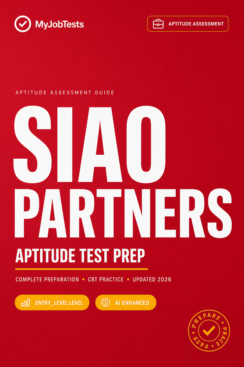 SIAO Partners Aptitude Test Questions and Answers SIAO Partners assessment preparation cover