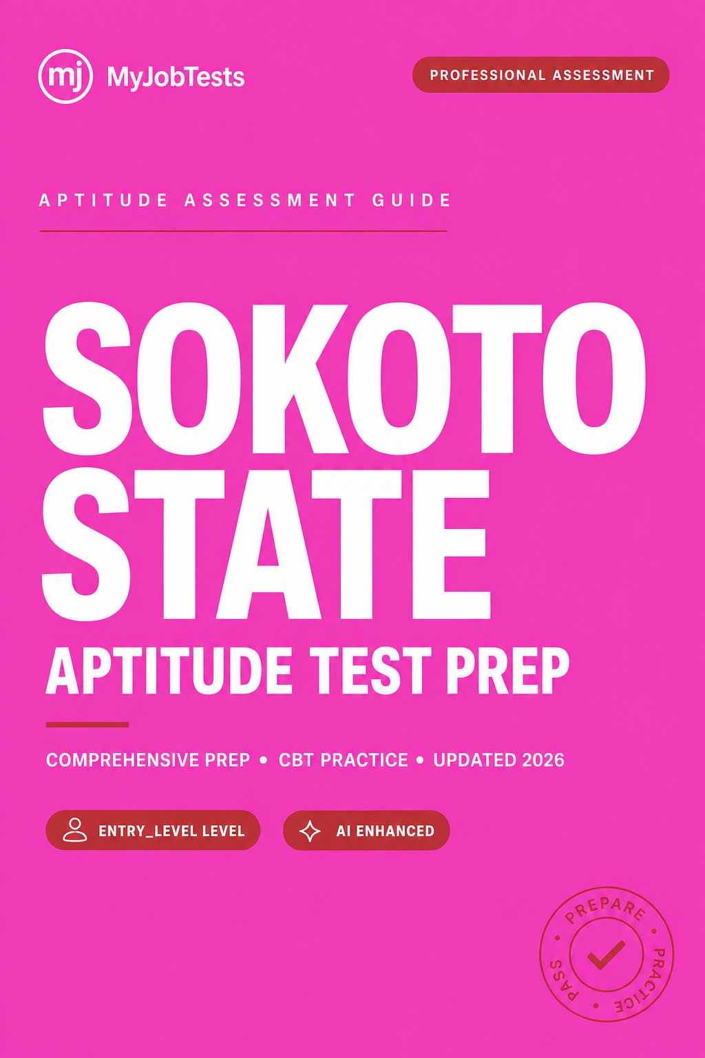 Sokoto State Civil Service Aptitude Test Prep Questions & Answers Sokoto State assessment preparation cover