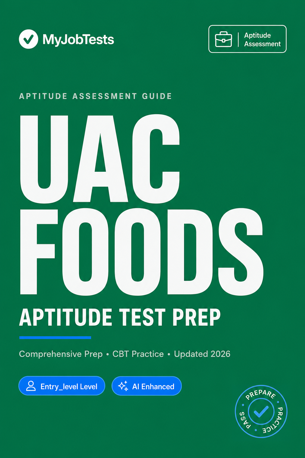 UAC Workforce Aptitude Test Prep Questions & Answers UAC Foods assessment preparation cover
