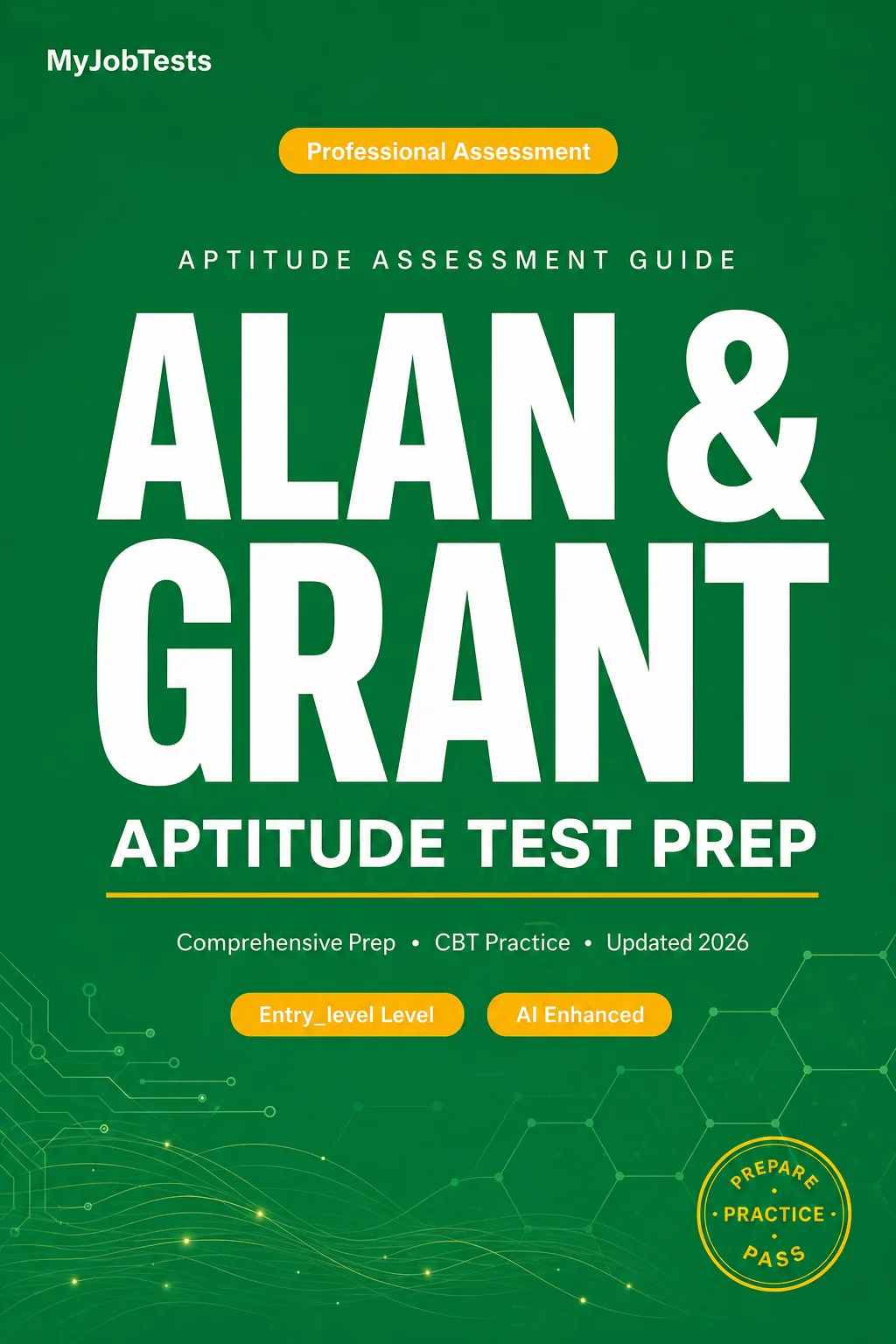 Alan & Grant Aptitude Test Prep Pack Alan & Grant assessment preparation cover