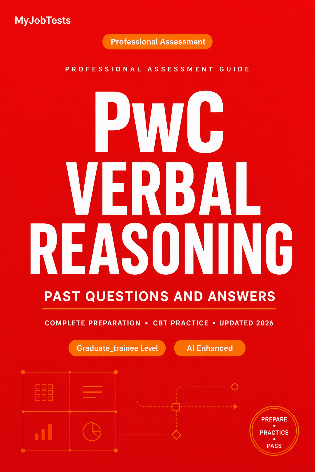 PwC Verbal Reasoning Past Questions and answers PwC Verbal Reasoning  assessment preparation cover