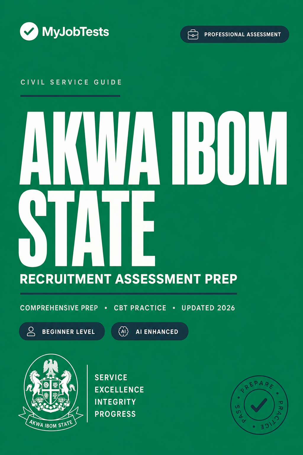 Akwa Ibom SUBEB Recruitment Exam Prep Pack Akwa Ibom State assessment preparation cover