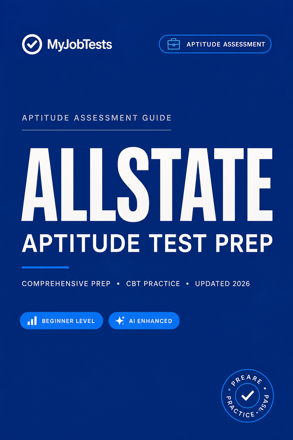 Allstate Graduate Aptitude Test Prep Pack Allstate assessment preparation cover