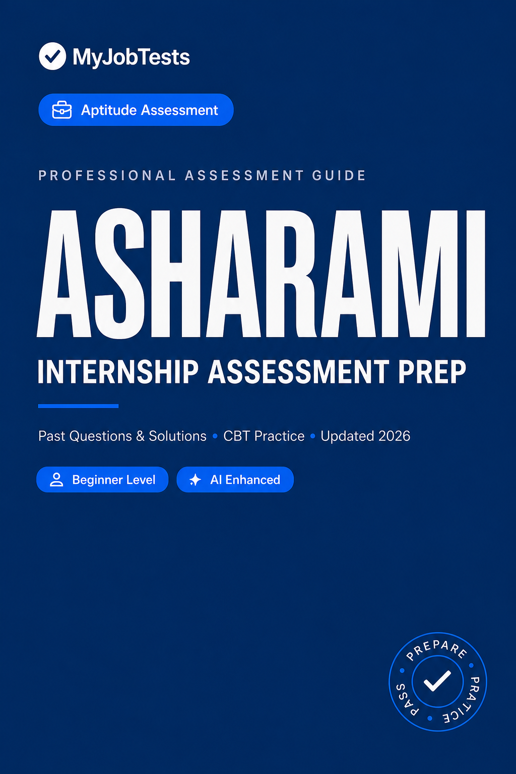 Asharami Group Internship Aptitude Test Prep Pack Asharami assessment preparation cover
