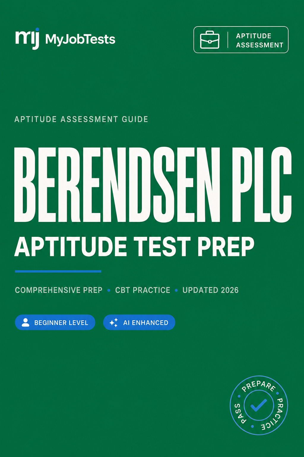 Berendsen Plc Aptitude Test Prep Pack Berendsen Plc assessment preparation cover