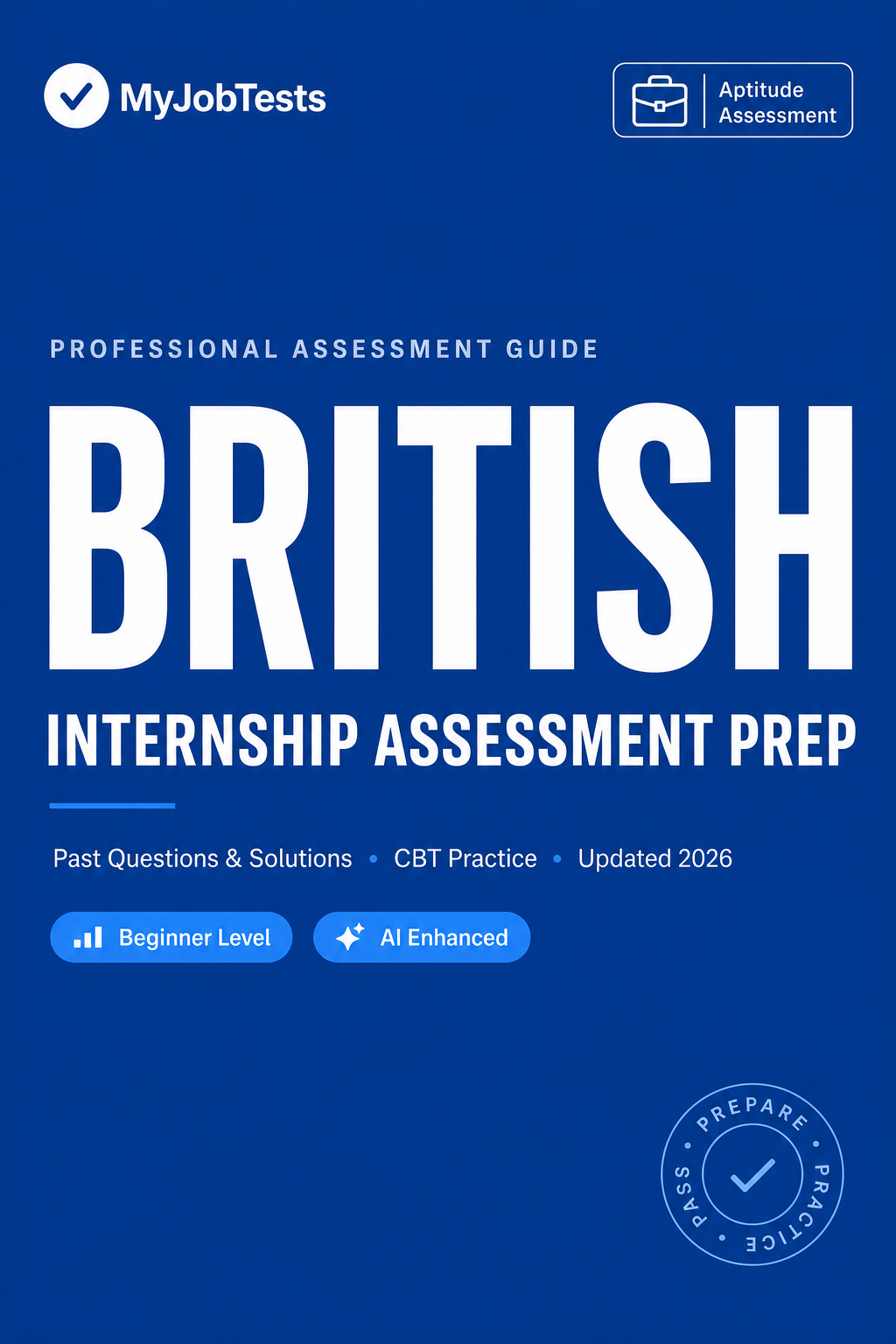 British Council of Nigeria Internship Aptitude Test Prep Pack British Council assessment preparation cover