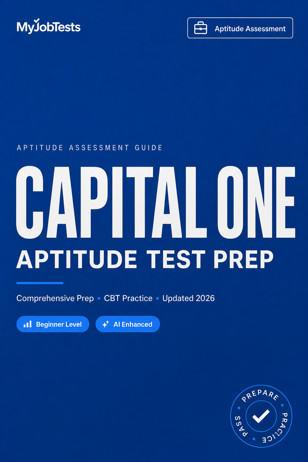 Capital One Graduate Aptitude Test Prep Pack Capital One assessment preparation cover