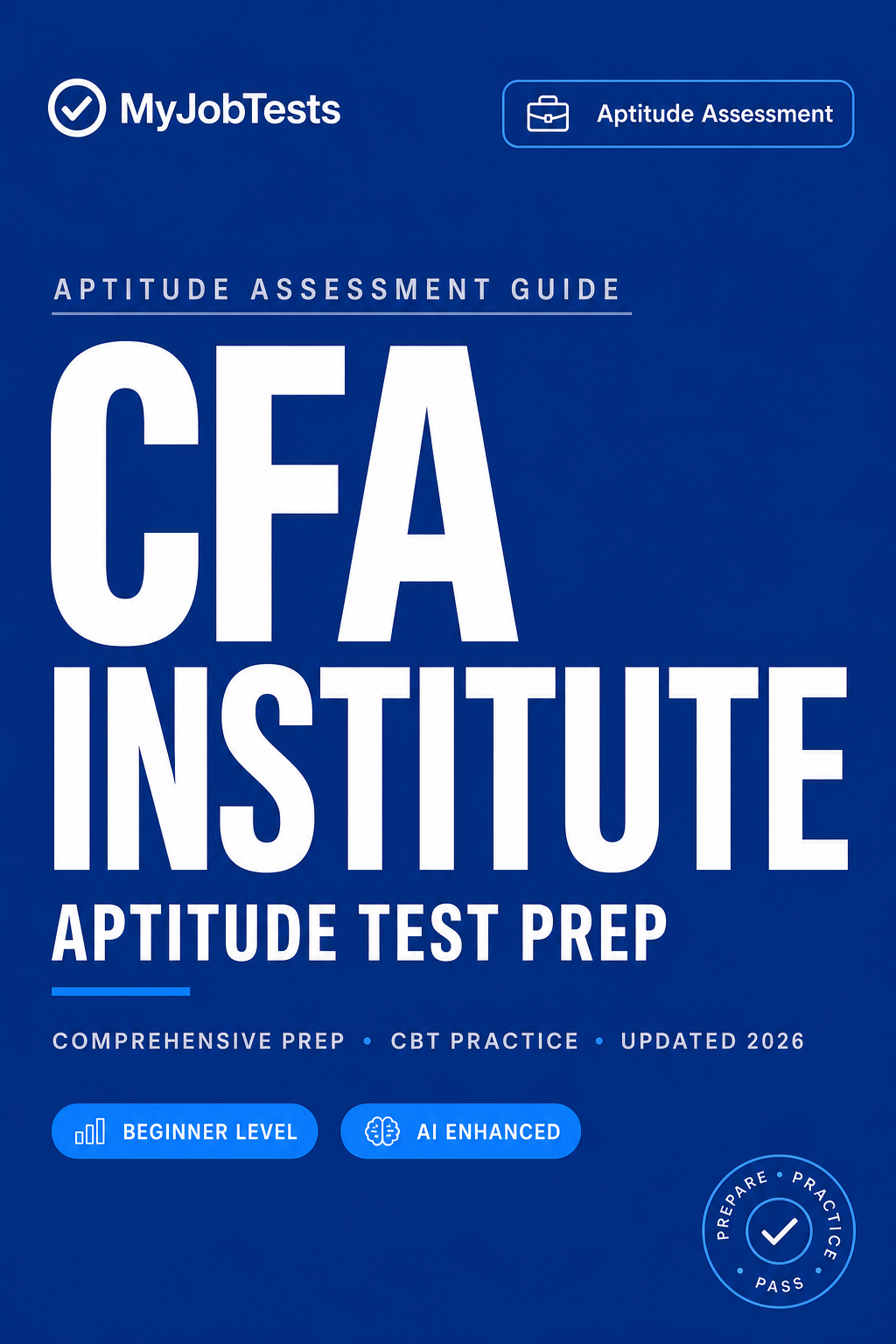 CFA level II Aptitude Test Prep Questions & Answers CFA level II assessment preparation cover