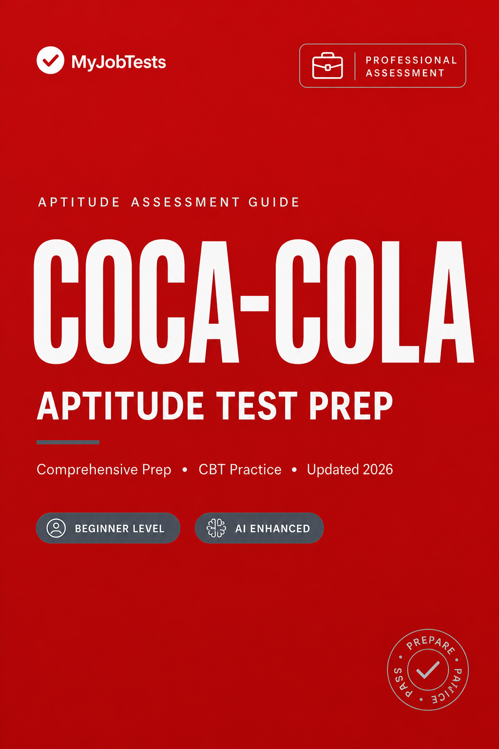 Coca Cola Aptitude Test Prep Pack Coca-Cola assessment preparation cover